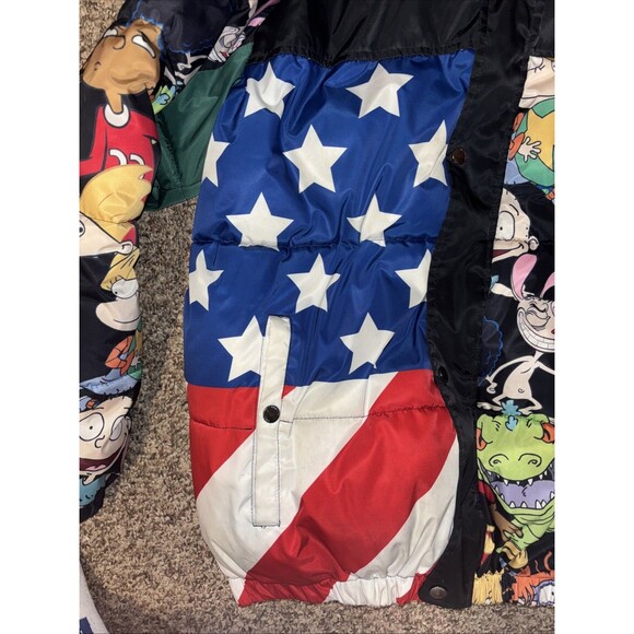 Men’s Members Only X Nickelodeon Puffer Jacket Size M - Picture 4 of 7